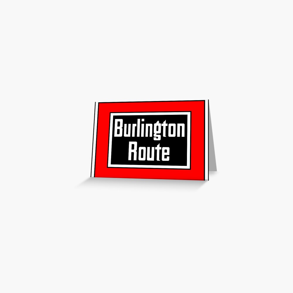 "Burlington Route Logo" Greeting Card by peteroldfield Redbubble