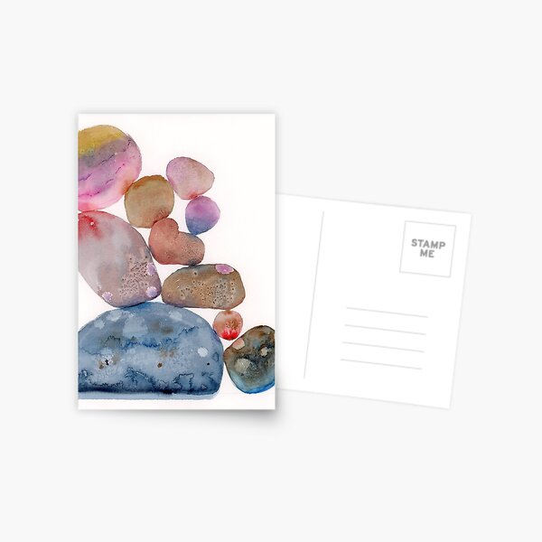 Item preview, Coastal Carolina Watercolor Rocks designed and sold by evediazfoto.