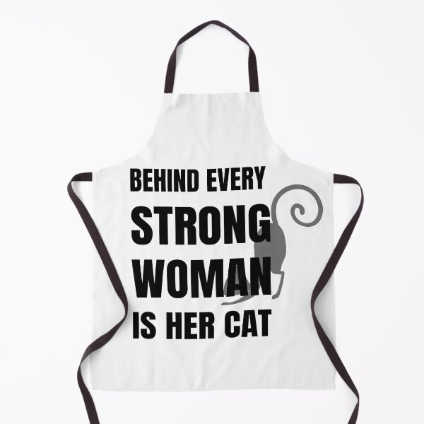 Item preview, Behind every strong woman is her cat black designed and sold by all-quotes.