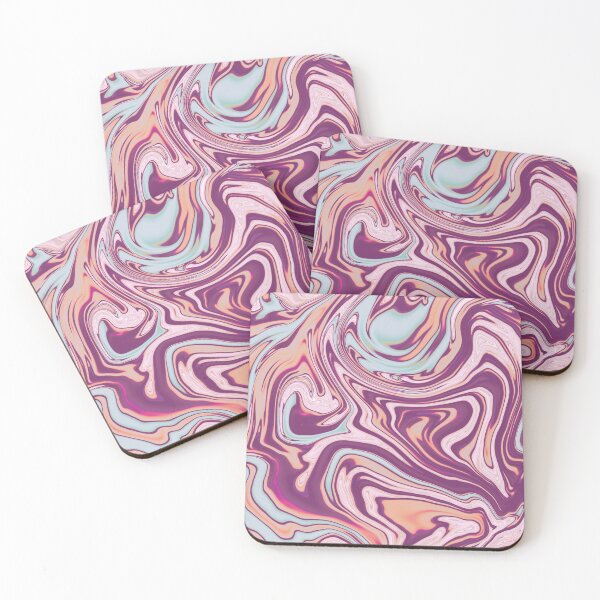 Item preview, Groovy 70s style Marble Swirls in Orange Maroon and Blue designed and sold by lucybrownlane.