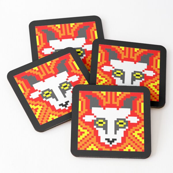 Item preview, Goat head pixel art designed and sold by MercrediCanon.