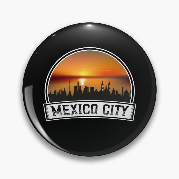 Artikelvorschau, Mexico City CDMX Sonnenuntergang Skyline T Shirt Sticker entworfen und verkauft von Timcito.