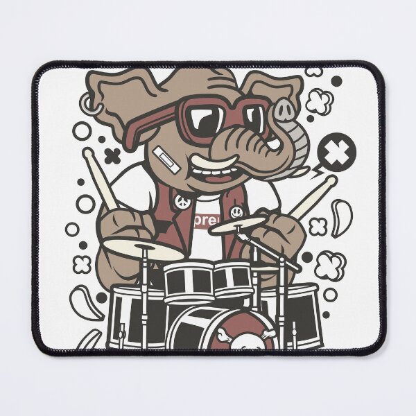 Item preview, Elephant Drummer designed and sold by BeeMeCreative.