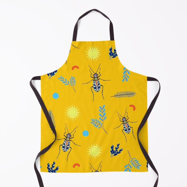 Item preview, Tiger Beetles | Plants and Bugs Seamless Insect Pattern designed and sold by techno-mantis.