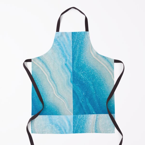 Item preview, Aqua Blue Liquid Marble designed and sold by newburyboutique.