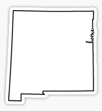 New Mexico Home Outline Sticker
