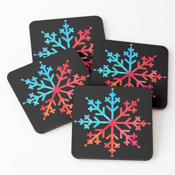 Item preview, Colorblocked Snowflake Art designed and sold by SYNTASTIC.