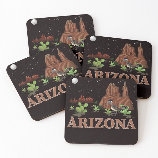 Artikelvorschau, Arizona Roadrunner Retro Boho Wüstenkaktus entworfen und verkauft von FranLewis.
