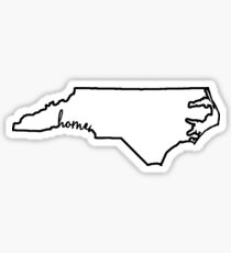 North Carolina Home Outline Sticker