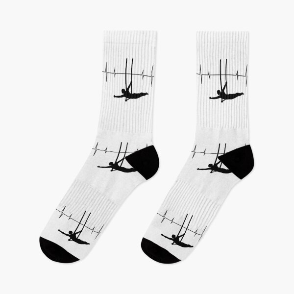 Item preview, Flying Trapeze Artist Circus Gymnastics Heartbeat Pulse designed and sold by CuteDesigns1.