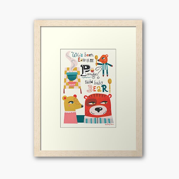 Aperçu de l'œuvre Œuvre d'art du conte de fées pour enfants Les Trois Ours créée et vendue par emilykskinner.