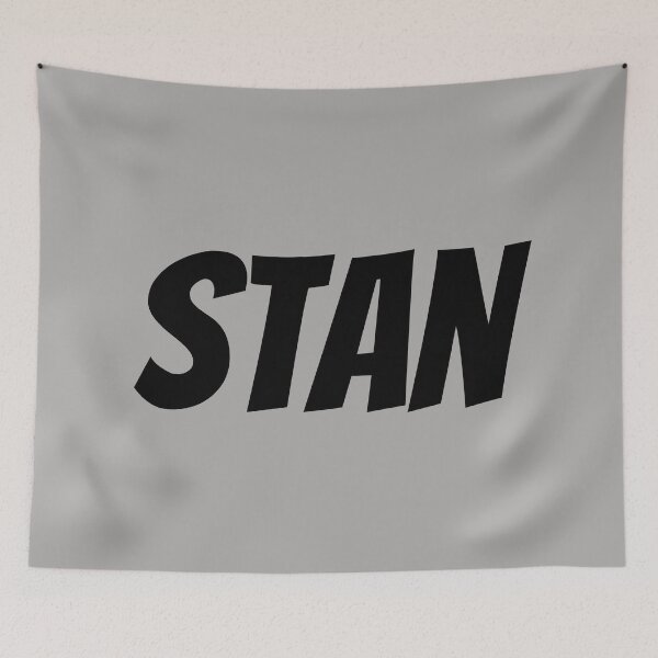 Item preview, Stan. Super devoted fan. Text only design. Black text. designed and sold by JellyBeenzz.