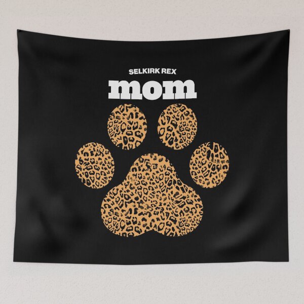 Item preview, Haute Leopard Selkirk Rex Mom Cat Paw With Rich Leopard Print designed and sold by HauteLeopard.