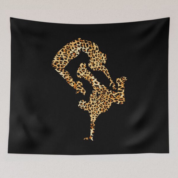 Item preview, BREAKDANCE - LEOPARD CHEETAH TEXTURE - COUPLE SILHOUETTE designed and sold by KoolDsignsDANCE.