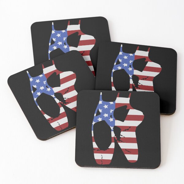 Item preview, American Ballerina - Cute Girly US Flag Ballet Slippers For Ballet Dancer Design Gift Idea For Ballerina designed and sold by Prince - Bestseller ★★★★★.
