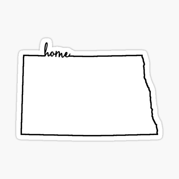 Item preview, North Dakota Home outline designed and sold by ohioinspired.