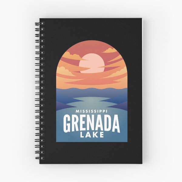 Item preview, Grenada Lake MS Retro Sunset designed and sold by HalpinDesign.