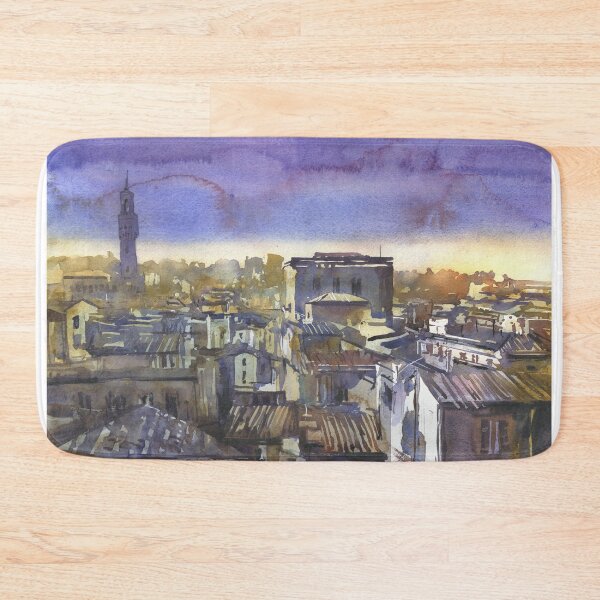 Item preview, Palazzo Vecchio and skyline of Florence, Italy at sunset designed and sold by rfoxphoto.