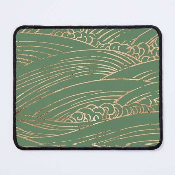 Item preview, Green Golden Auspicious Cloud Vintage Antique Oriental Rug designed and sold by Bella510.