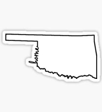 Oklahoma Home Outline Sticker