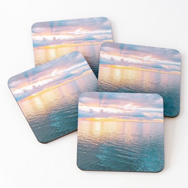Item preview, Tranquil Blue Calm Sunrise Over Ocean designed and sold by RyansOpenDoor.