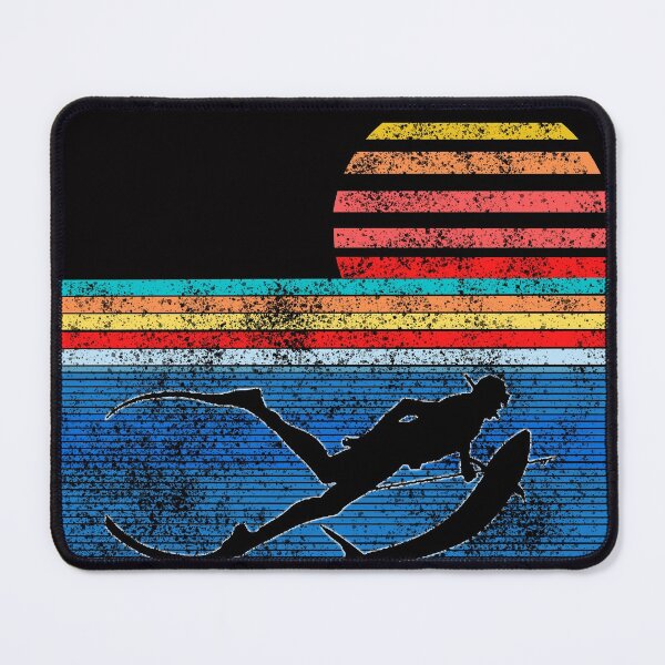 Item preview, Vintage sunset Retro Spearfishing Underwater Hunte freediving &r Scuba Diving designed and sold by Live  Today.