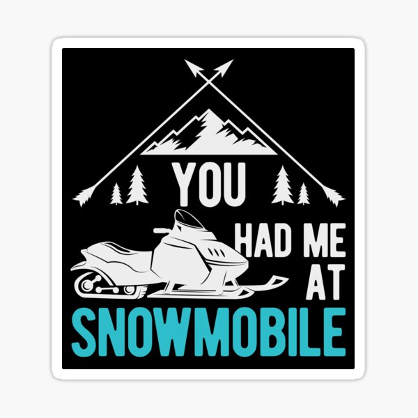 Matte Black snow mobile decal snowmobile sticker sled funny evolution snowboard