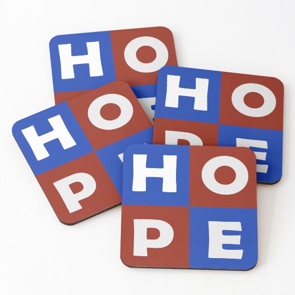 Item preview, HOPE red and blue designed and sold by Inspirationmotivation.
