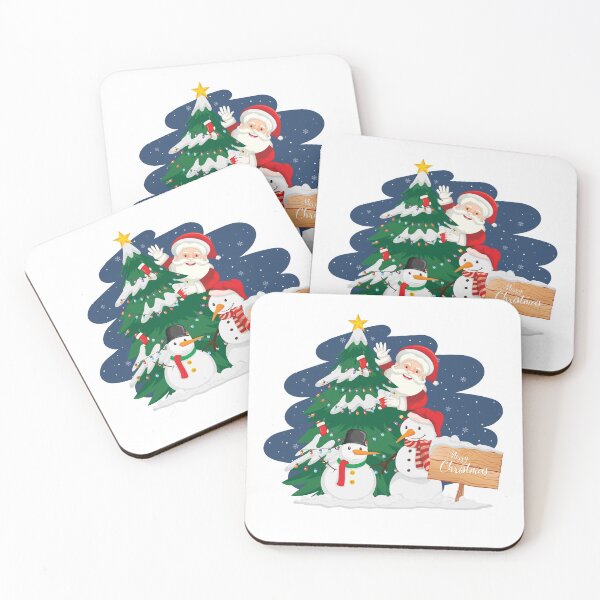 Item preview, Santa with Snow Men Design designed and sold by Eviora Premium.