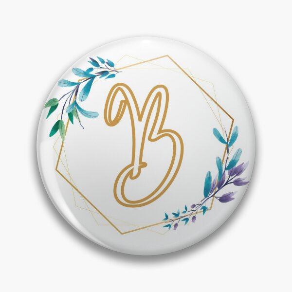 Item preview, Cursive Letter B Floral Frame designed and sold by LetterMom.
