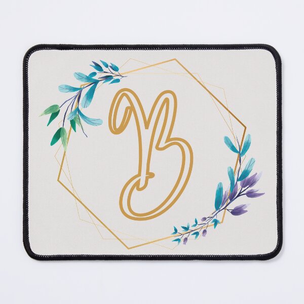Item preview, Cursive Letter B Floral Frame designed and sold by LetterMom.