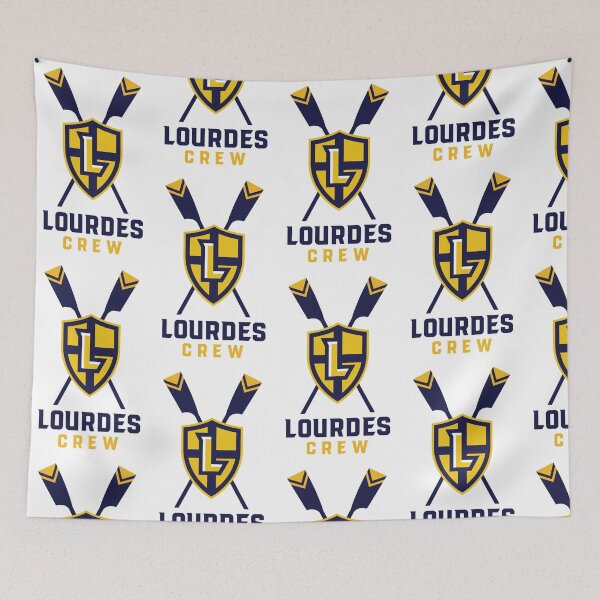 Item preview, Lourdes Crew Double Oars and Shield designed and sold by Lourdes-Rowing.