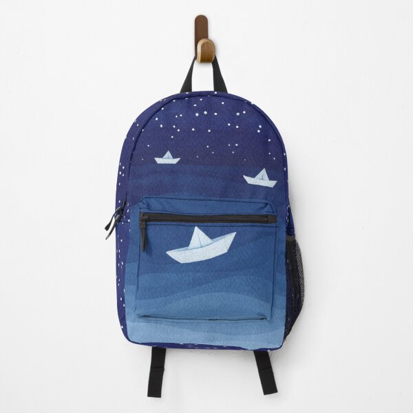 Item preview, Five sailboats, blue watercolor designed and sold by VApinx.