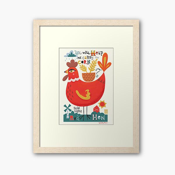Artikel-Vorschau von Kleine rote Henne Kinder Märchen Kunstwerk, designt und verkauft von emilykskinner.