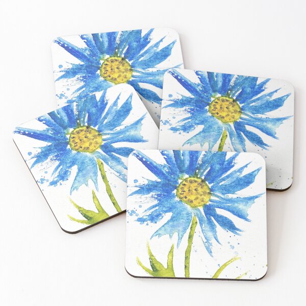 Item preview, Blue flower artwork designed and sold by Monika Howarth.