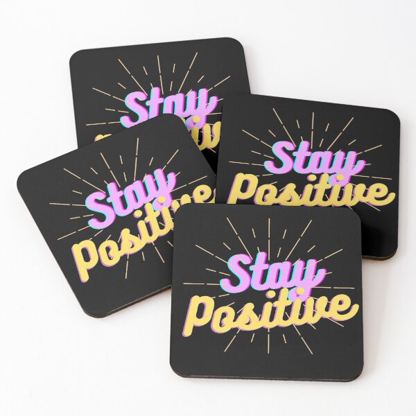 Item preview, Stay Positive Colorful Text designed and sold by KathyGail.