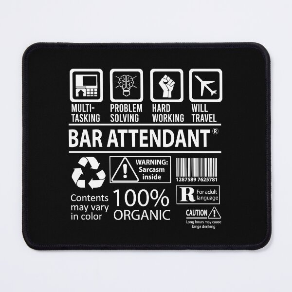 Item preview, Bar Attendant T Shirt - MultiTasking Certified Job Gift Item Tee designed and sold by killingworthhi.