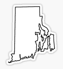 Rhode Island Home Outline Sticker