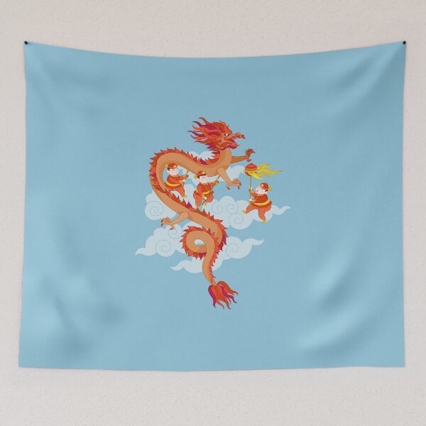 Item preview, Dragon Dance Among Clouds designed and sold by Anna Pogulyaeva.