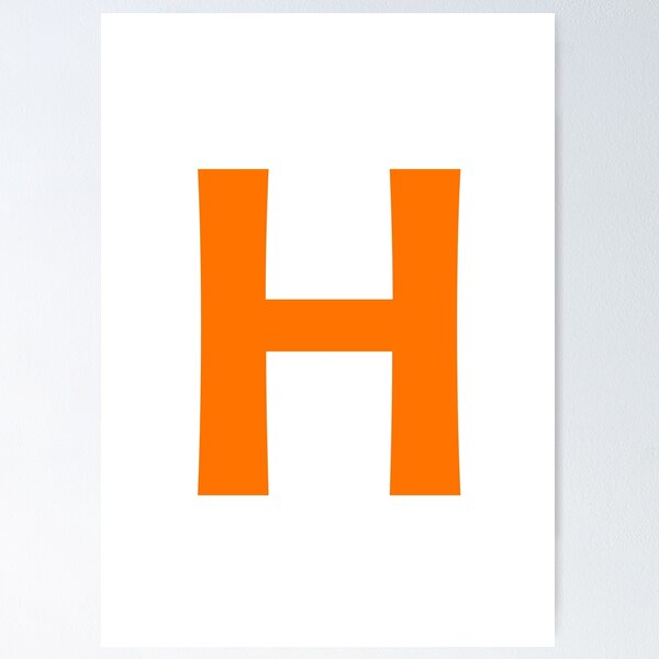 Item preview, Orange color Letter H designed and sold by WECreations.