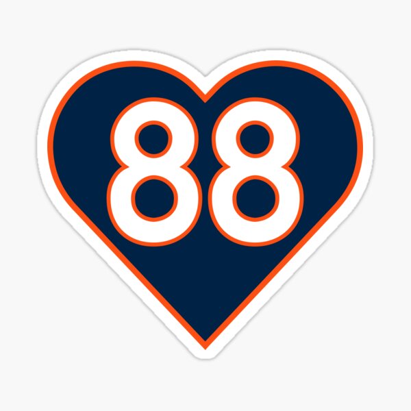 Denver Broncos D Logo 4x4 Perfect Cut Decal - Retro