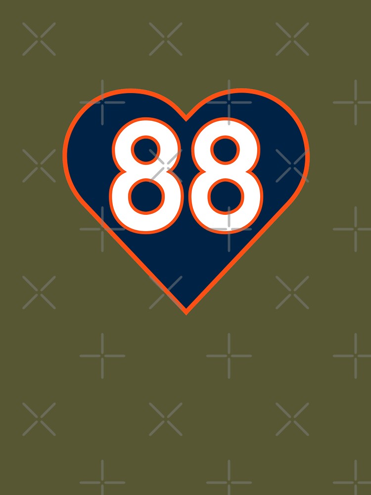 Demaryius Thomas Heart 88 Essential T-Shirt for Sale by EscherTDesigns