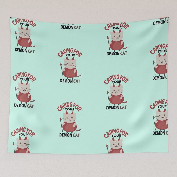 Item preview, Caring For Your Demon Cat designed and sold by Grimecrom.
