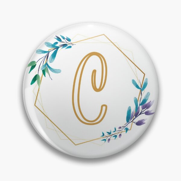 Item preview, Cursive Letter C Floral Frame designed and sold by LetterMom.