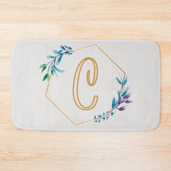 Item preview, Cursive Letter C Floral Frame designed and sold by LetterMom.