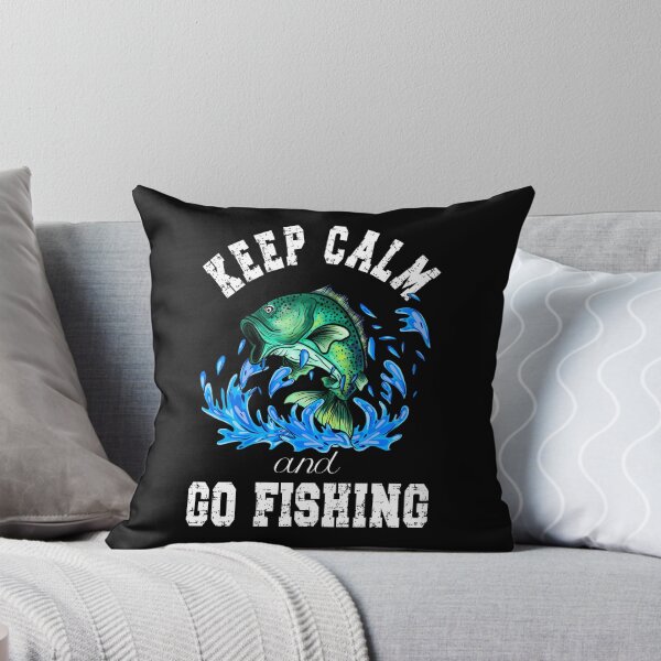 Item preview, Keep Calm and Go Fishing, Funny Fishing Quotes designed and sold by orangeblue21.