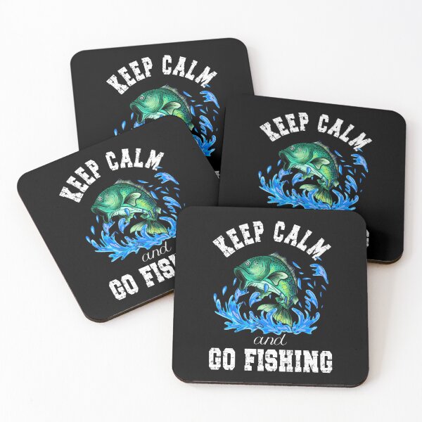 Item preview, Keep Calm and Go Fishing, Funny Fishing Quotes designed and sold by orangeblue21.