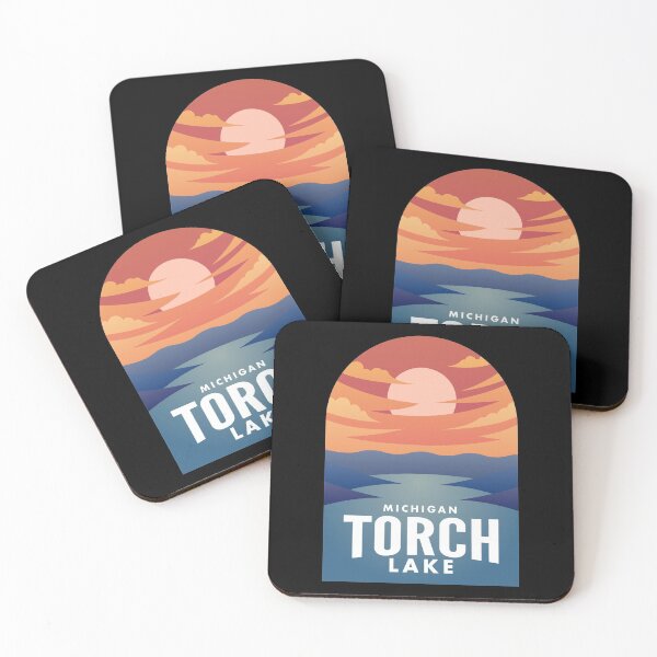Item preview, Torch Lake MI Retro Sunset designed and sold by HalpinDesign.