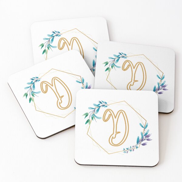 Item preview, Cursive Letter D Floral Frame designed and sold by LetterMom.