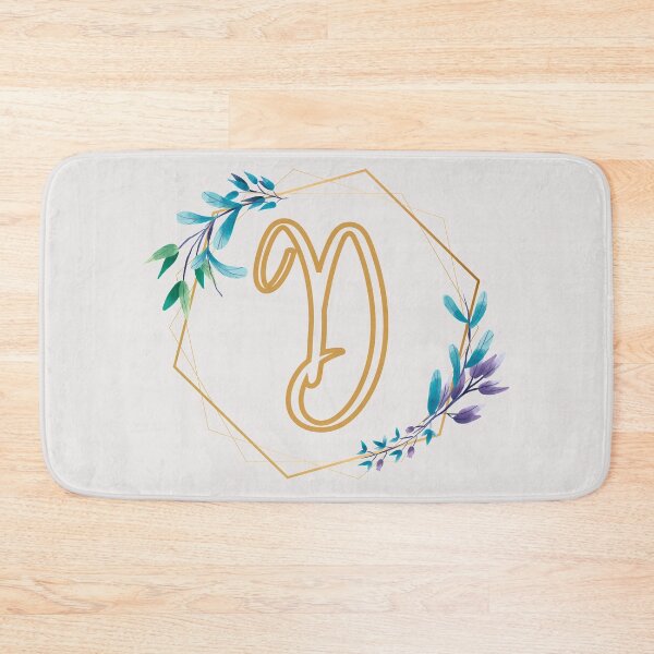 Item preview, Cursive Letter D Floral Frame designed and sold by LetterMom.